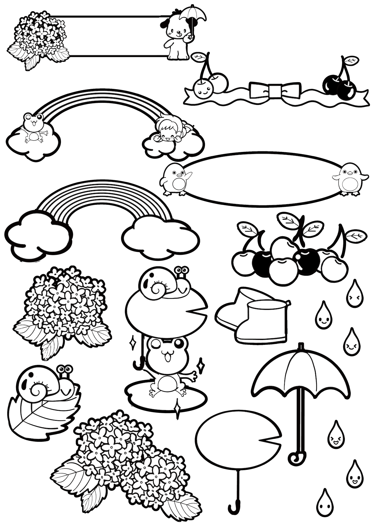 6月のおたよりイラスト素材まとめ 印刷用カラー 保育園 幼稚園のおたよりフリー素材 いらすとびより